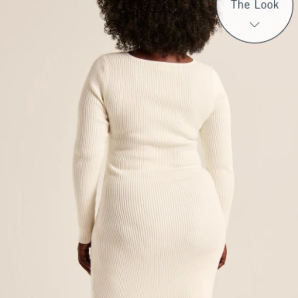 Abercrombie Long-Sleeve Wrap-Front Mini Sweater Dress - Picture 5 of 8